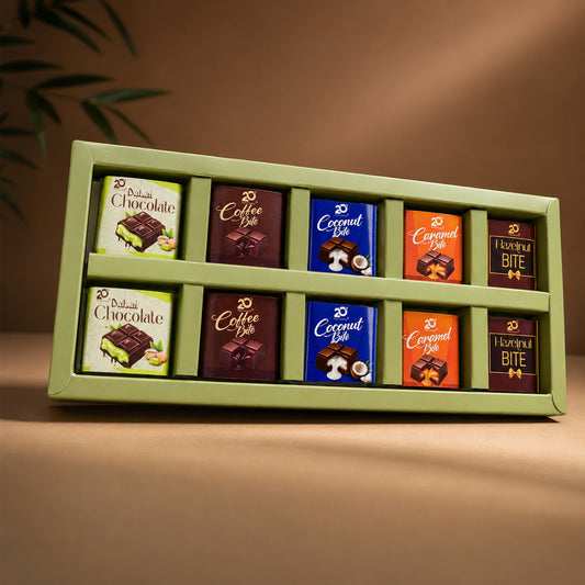 Box of 10 Chocolates/Center filled/Assorted 2