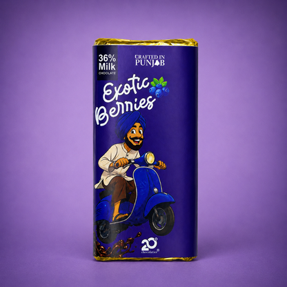 Exotic Berries Milk Chocolate Bar