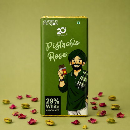 Pistachio & Rose White Chocolate