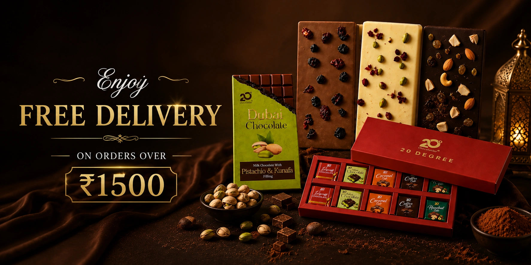 Enjoy Free Delivery on order over 1500