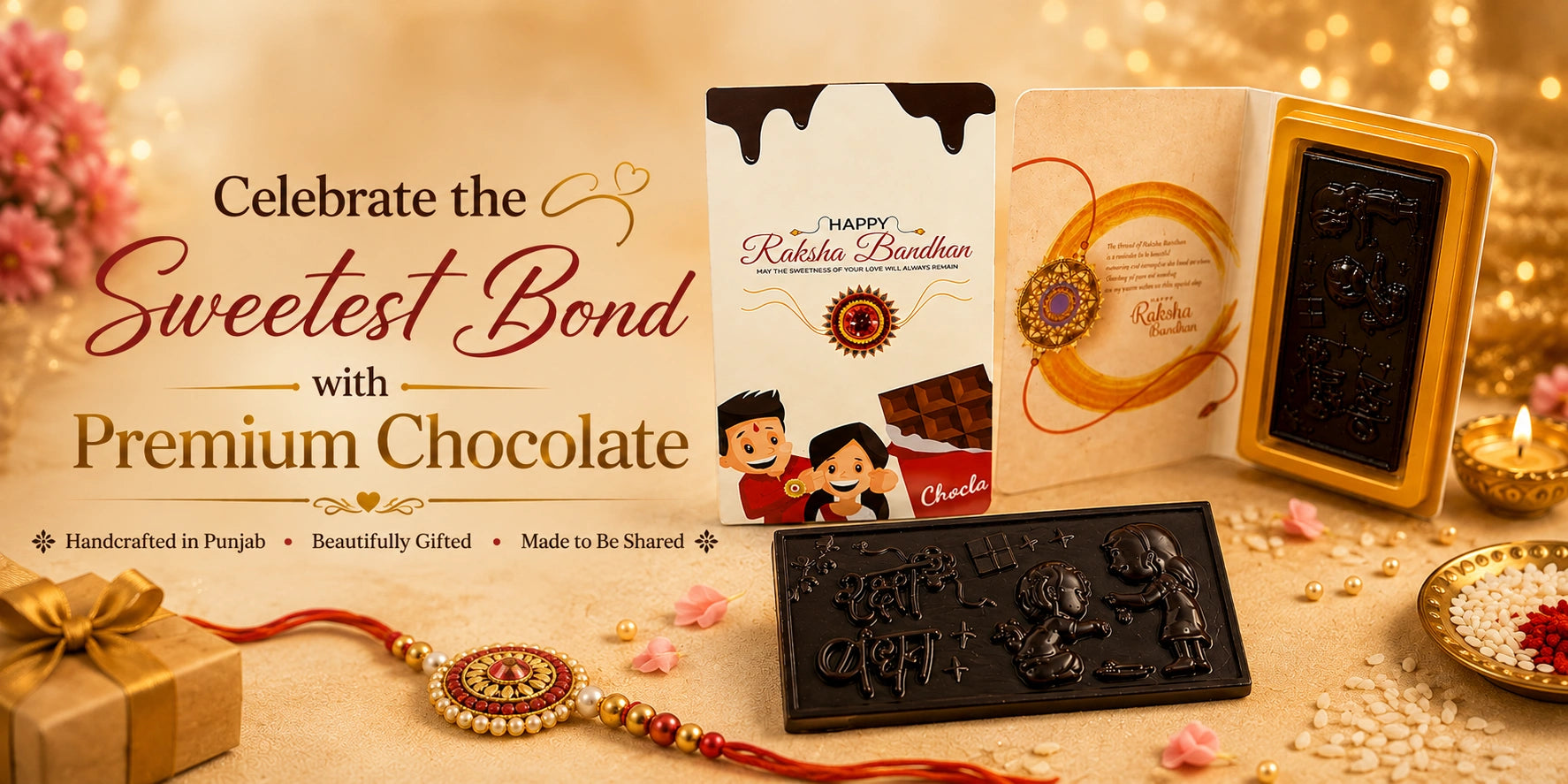 Happy Rakhi Chocolate Bar Gift