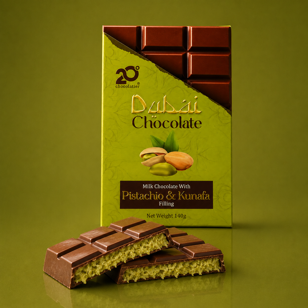 Pistachio & Kunafa Bar - 140g